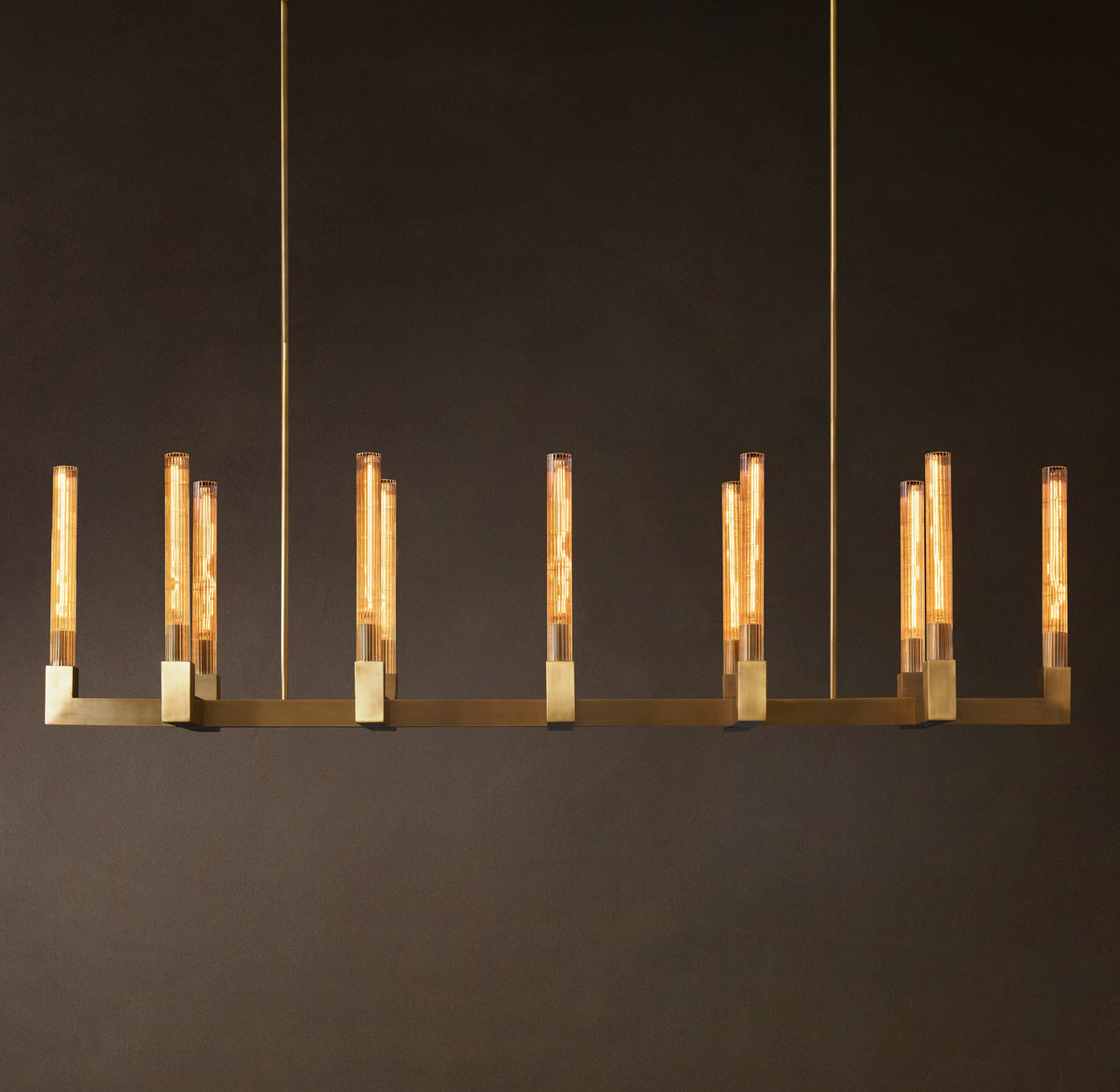 Heritage Cannele Linear Chandelier – 67" — view 2