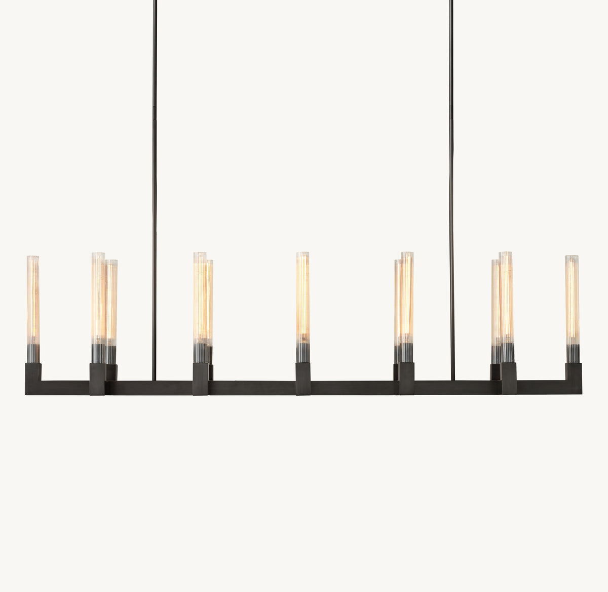 Heritage Cannele Linear Chandelier – 67" — view 1