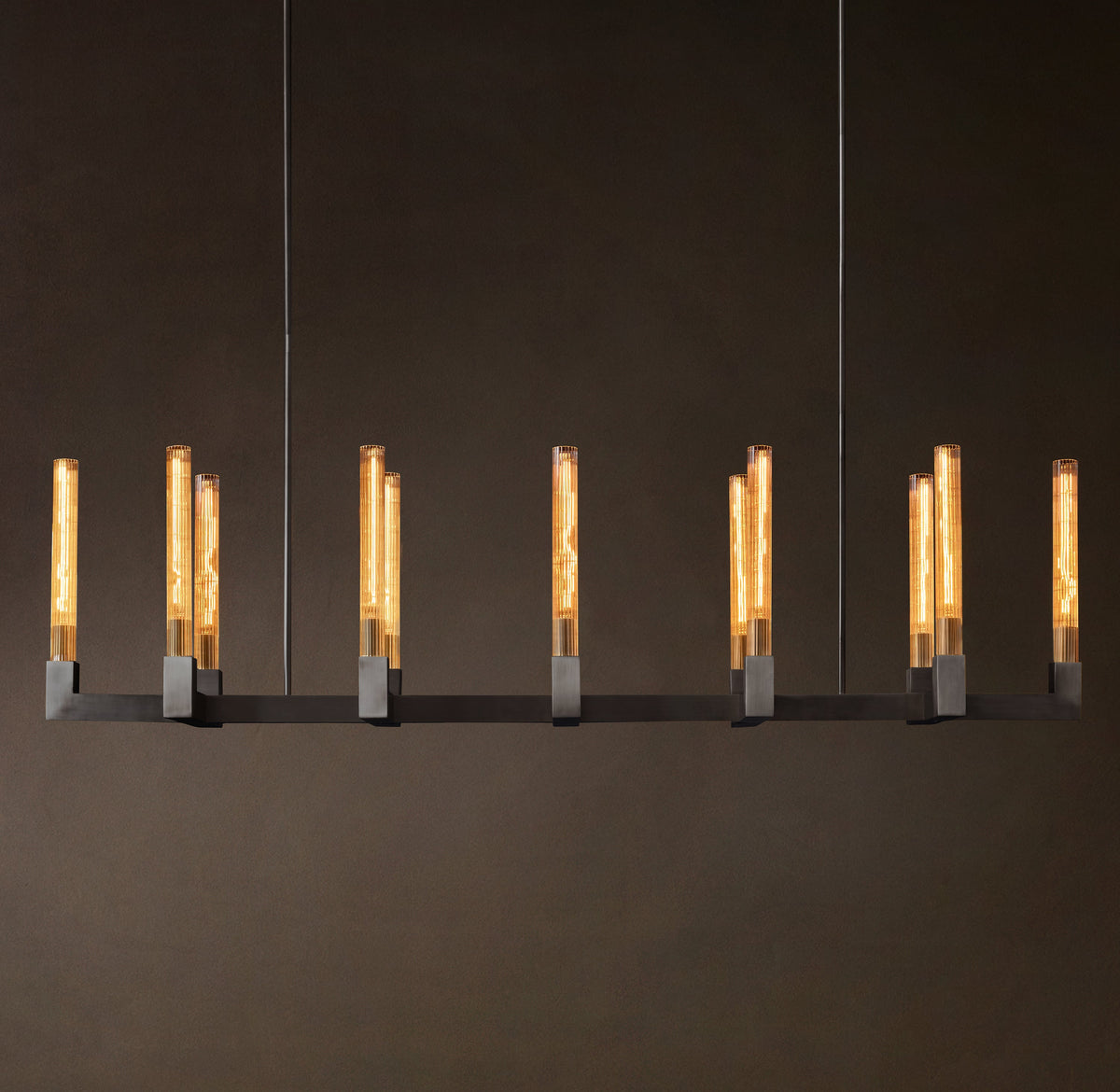 Heritage Cannele Linear Chandelier – 67" — view 2