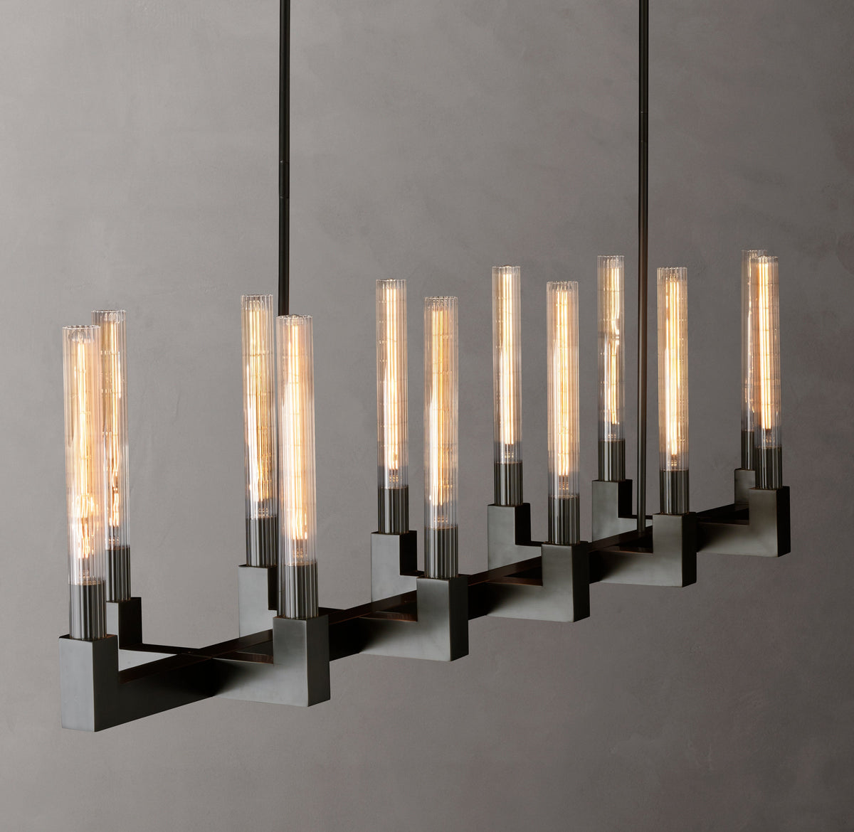 Heritage Cannele Linear Chandelier – 67" — view 3