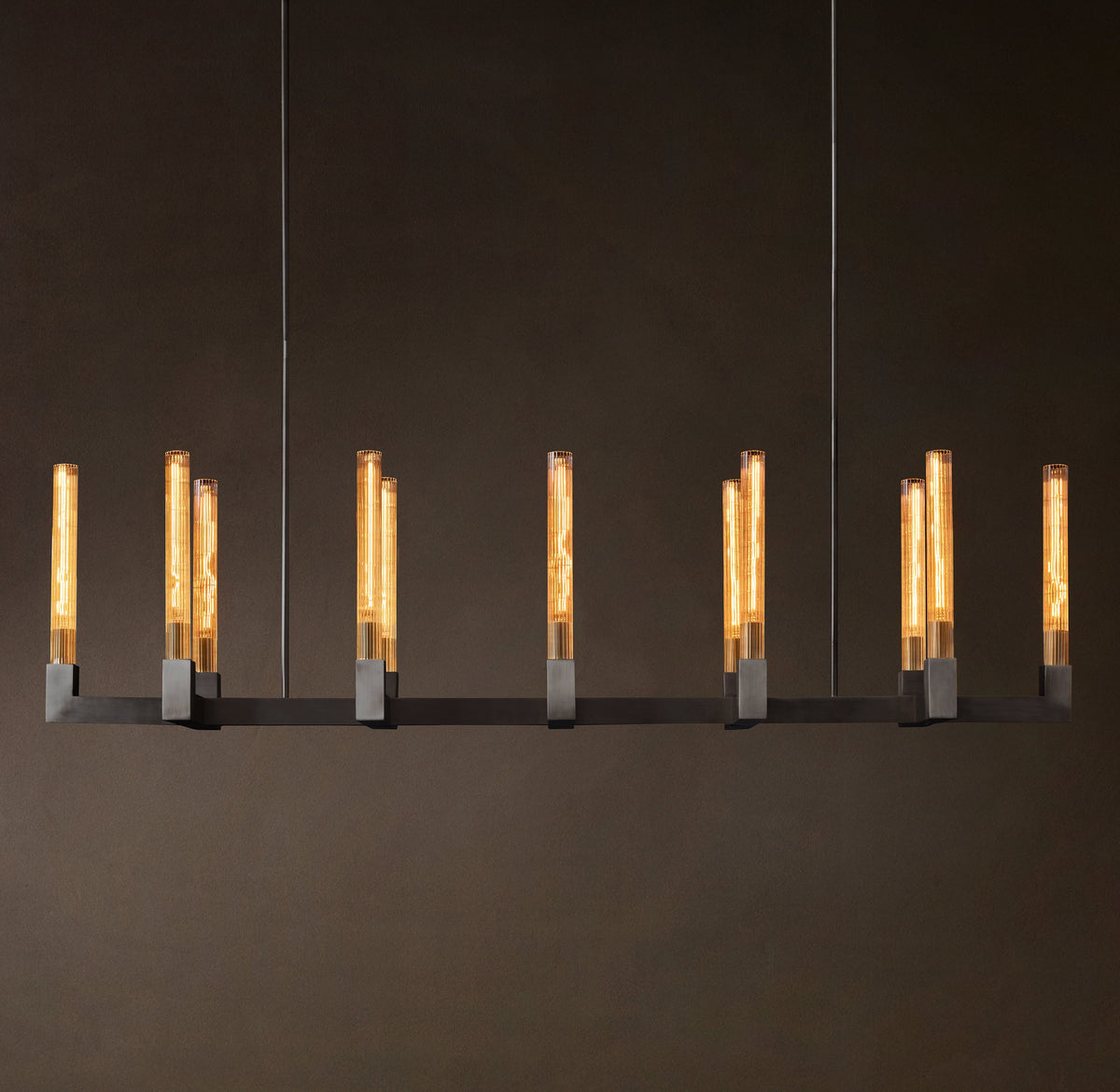 Heritage Cannele Linear Chandelier – 67" — view 4
