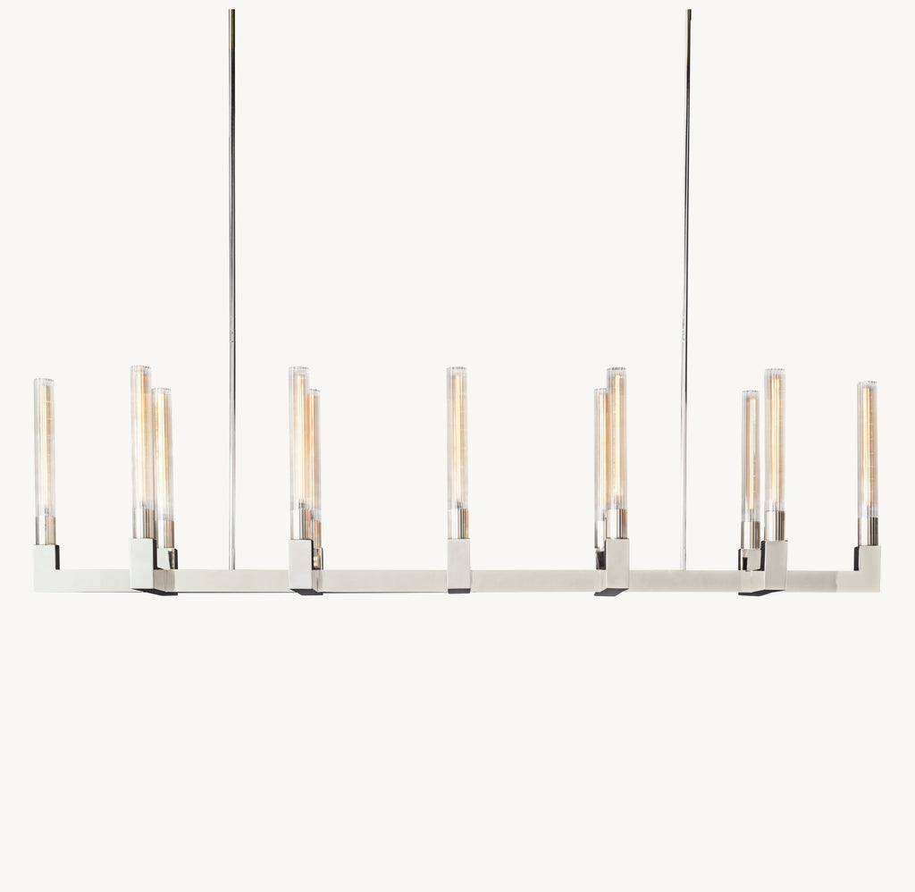 Heritage Cannele Linear Chandelier – 67" — view 1