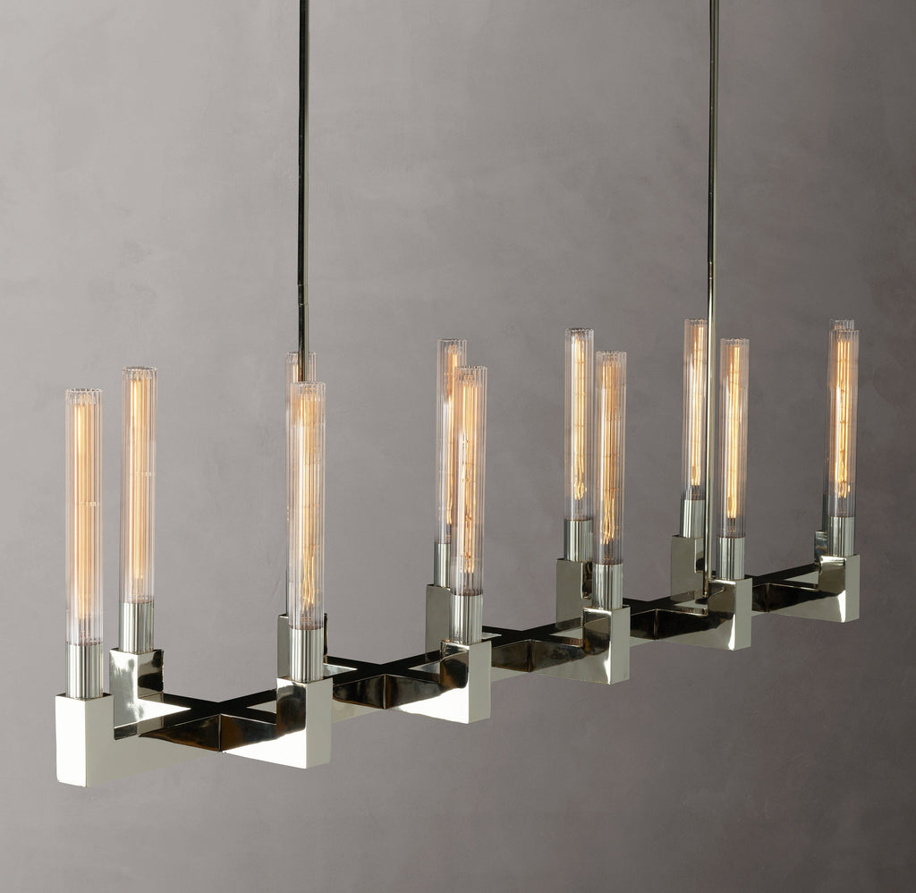 Heritage Cannele Linear Chandelier – 67" — view 2