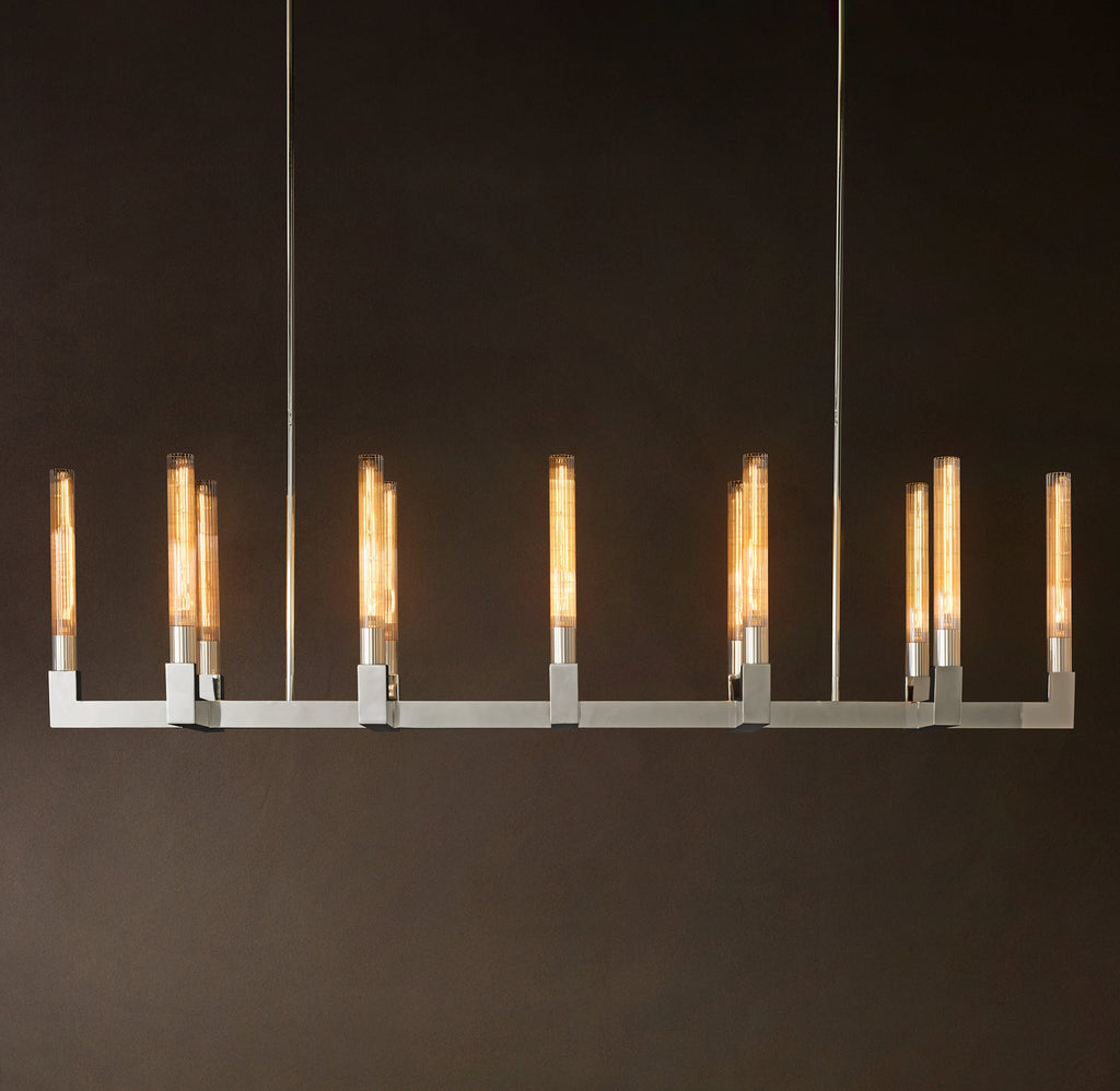 Heritage Cannele Linear Chandelier – 67" — view 3