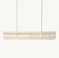 Sculptural San Marco Glass Linear Chandelier — view 1