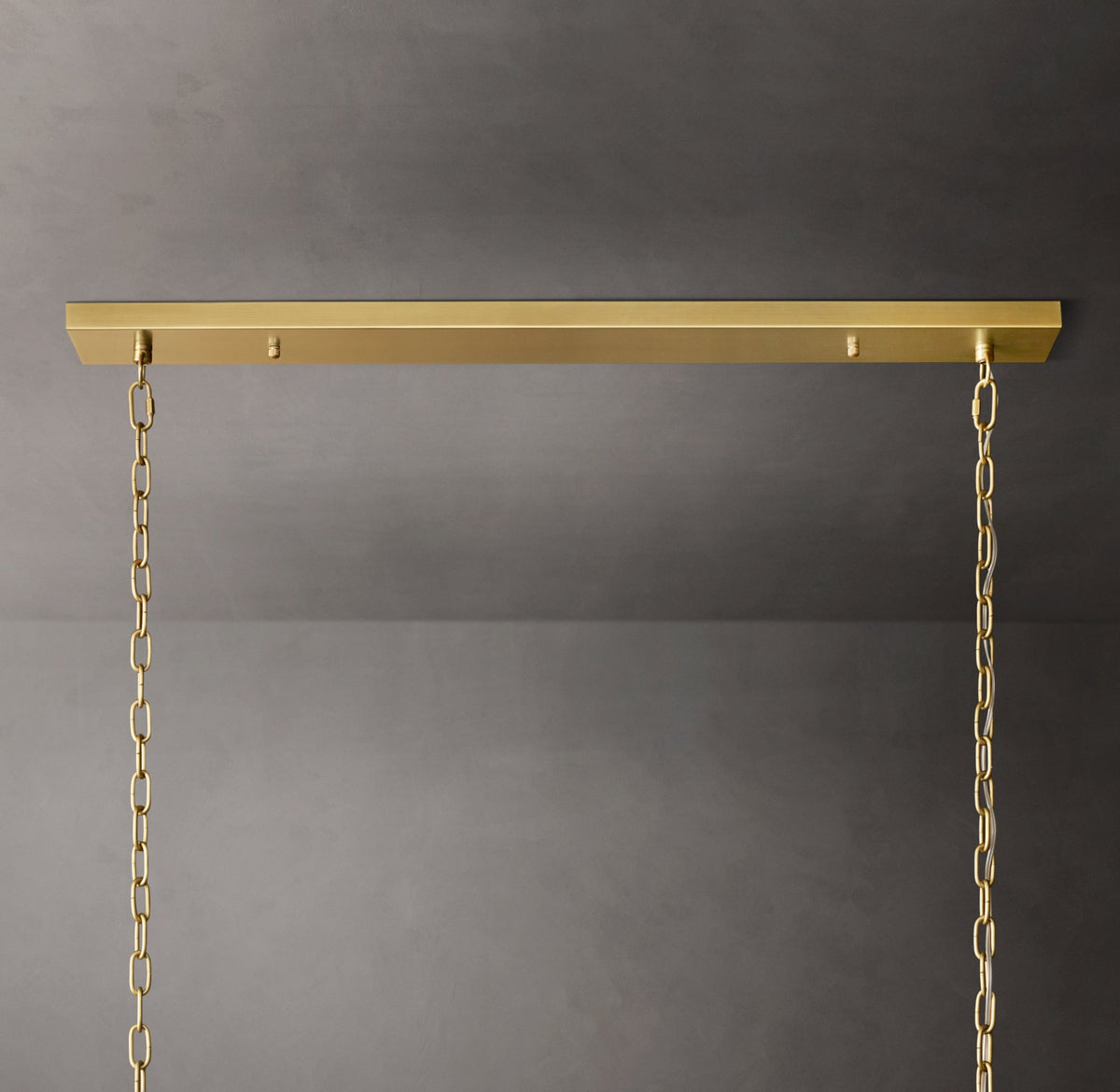 Sculptural San Marco Glass Linear Chandelier — view 4