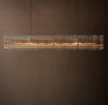 Sculptural San Marco Glass Linear Chandelier — view 1