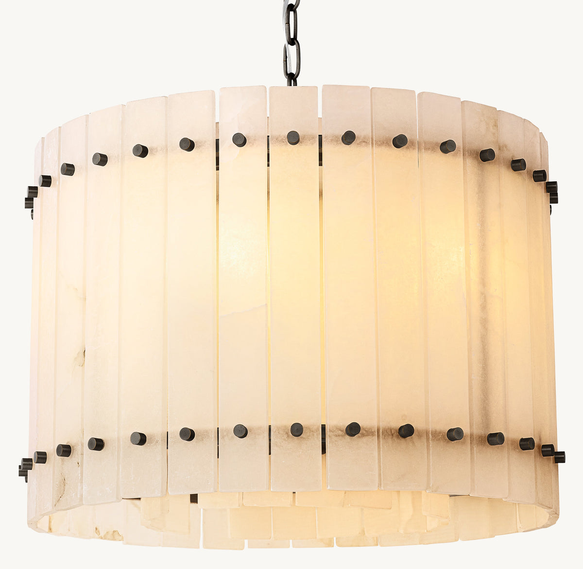 Sculptural San Marco Alabaster Round Chandelier — view 2