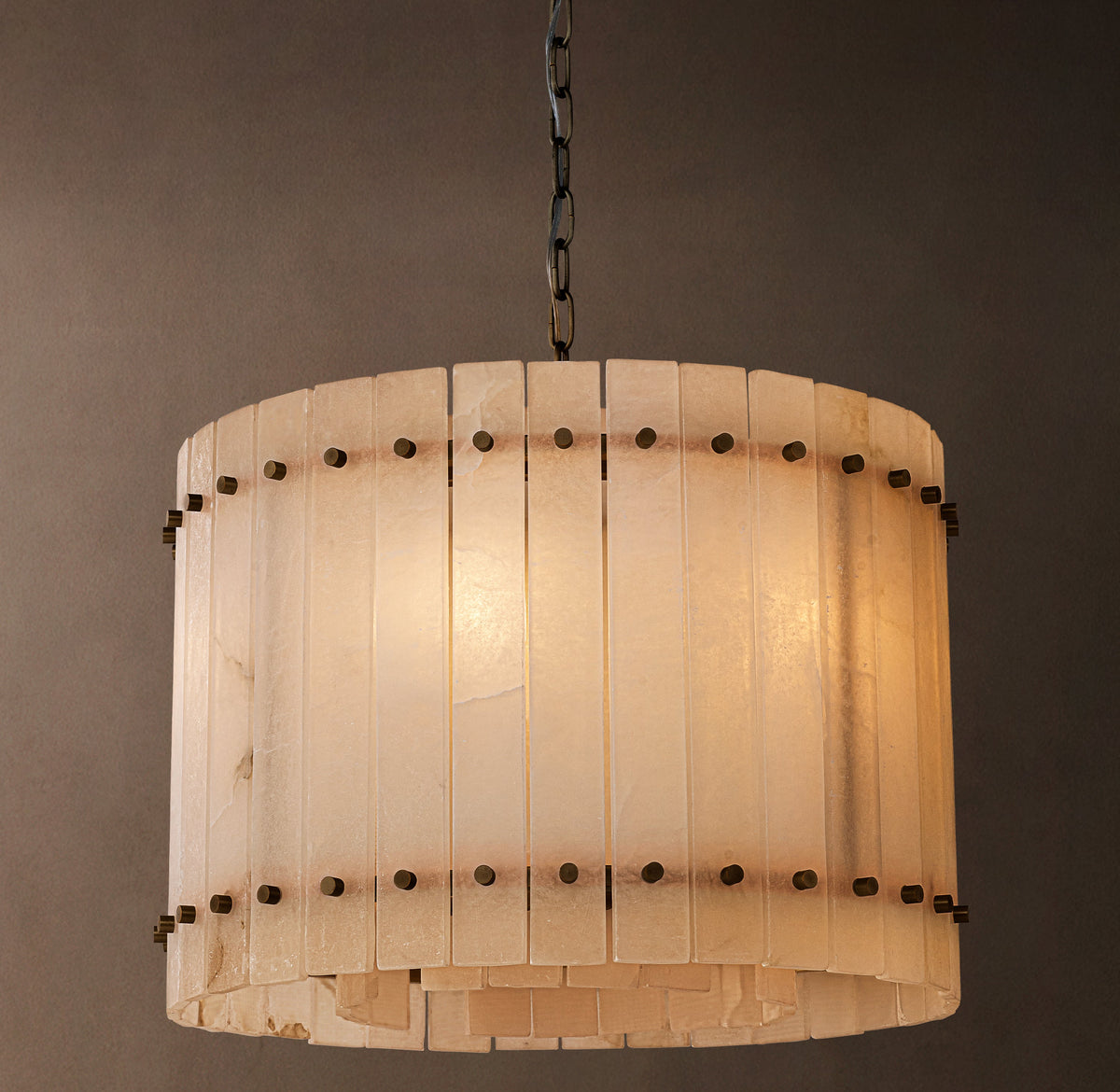 Sculptural San Marco Alabaster Round Chandelier — view 3