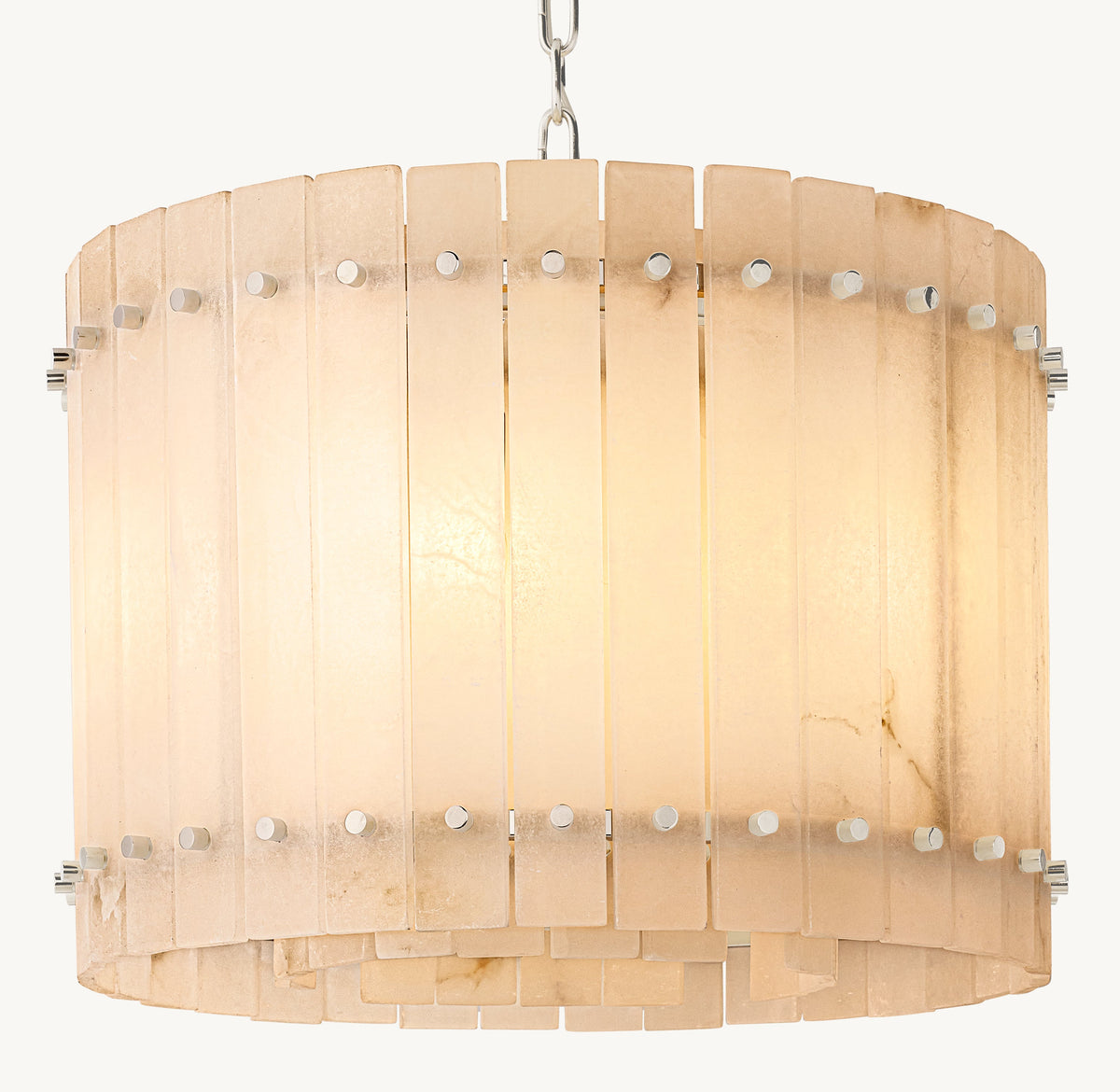 Sculptural San Marco Alabaster Round Chandelier — view 2