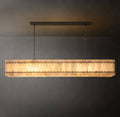 Sculptural San Marco Alabaster Linear Chandelier – 72" — view 1