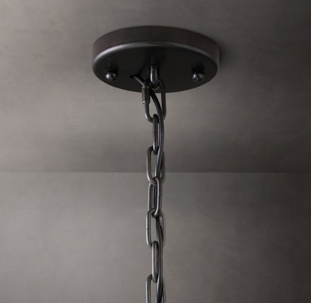 Signature Harlow Crystal Round Chandelier – 19" Iron — view 3