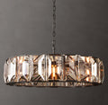 Signature Harlow Crystal Round Chandelier – 43" Iron — view 1