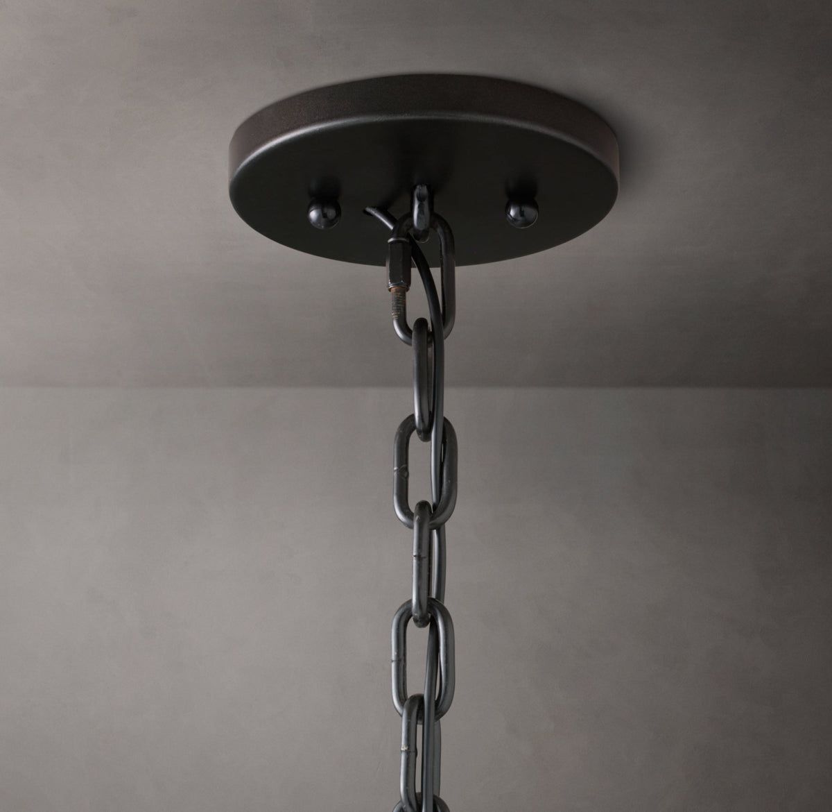 Signature Harlow Crystal Round Chandelier – 43" Iron — view 3