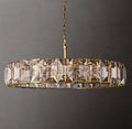 Signature Harlow Crystal Round Chandelier – 60" Lacquered Burnished Brass — view 1