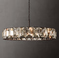 Signature Harlow Crystal Round Chandelier – 60" Iron — view 1