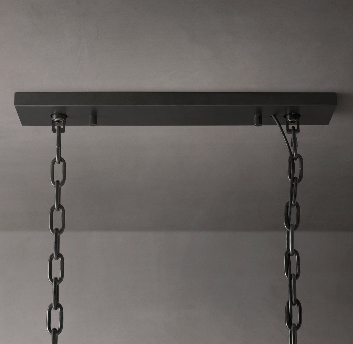 Signature Harlow Crystal Rectangular Chandelier – 42" Iron — view 3