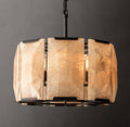 Signature Harlow Calcite Round Chandelier – 19" Iron — view 1
