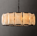 Signature Harlow Calcite Round Chandelier – 31" Iron — view 1