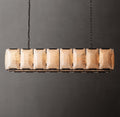 Signature Harlow Calcite Rectangular Chandelier – 54" — view 1