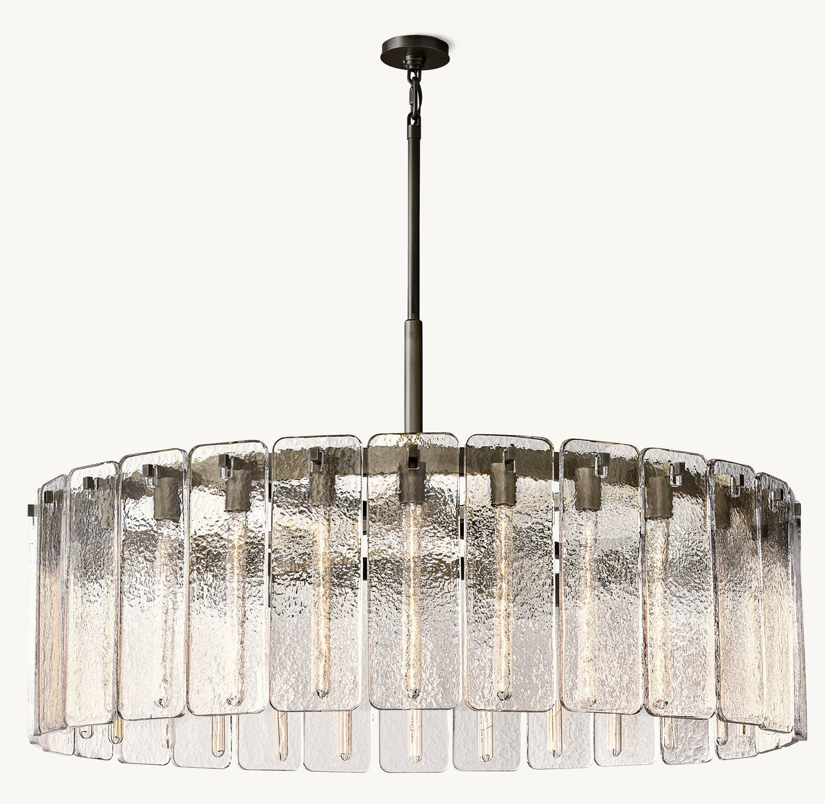 Signature Calamette Glass Round Chandelier – 48" — view 2