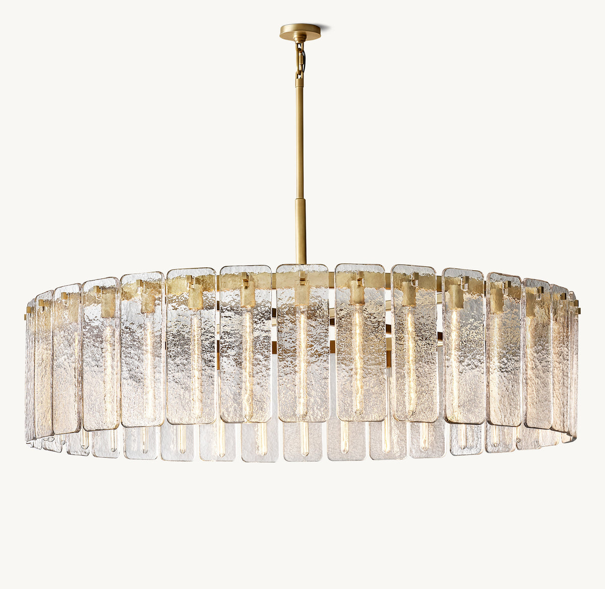 Signature Calamette Glass Round Chandelier – 60" — view 2
