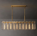 Signature Calamette Glass Rectangular Chandelier – 60" — view 1
