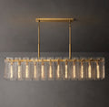 Signature Calamette Glass Rectangular Chandelier – 72" — view 1