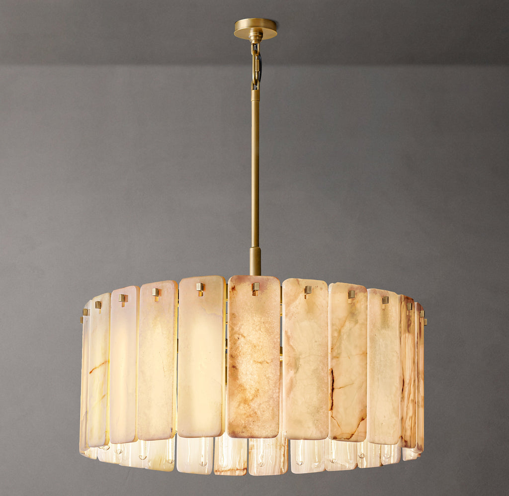 Signature Calamette Onyx Round Chandelier – 36" — view 3