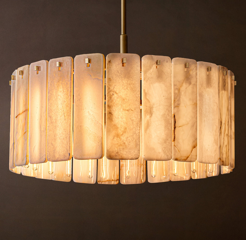 Signature Calamette Onyx Round Chandelier – 36" — view 4