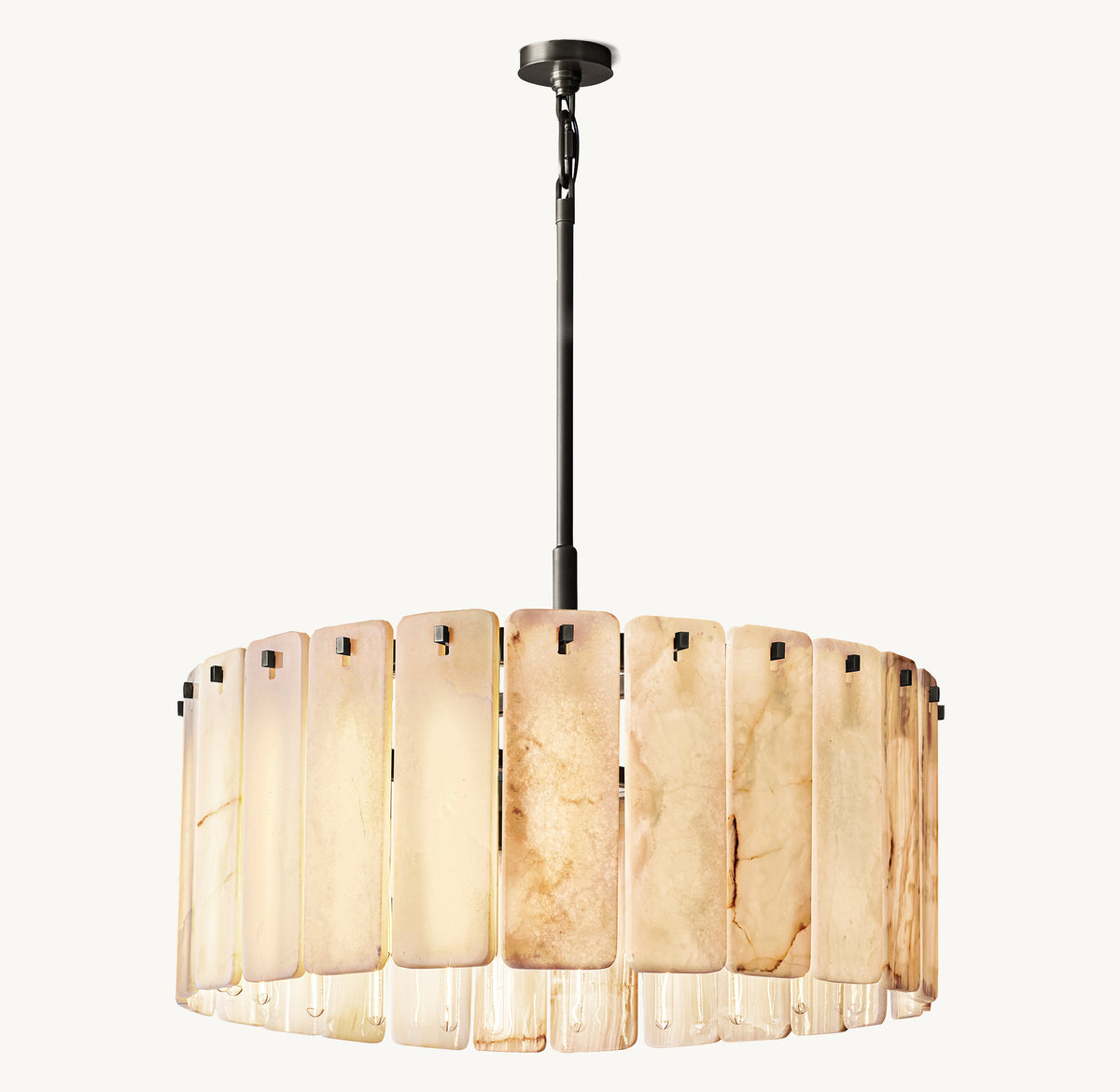 Signature Calamette Onyx Round Chandelier – 36" — view 1