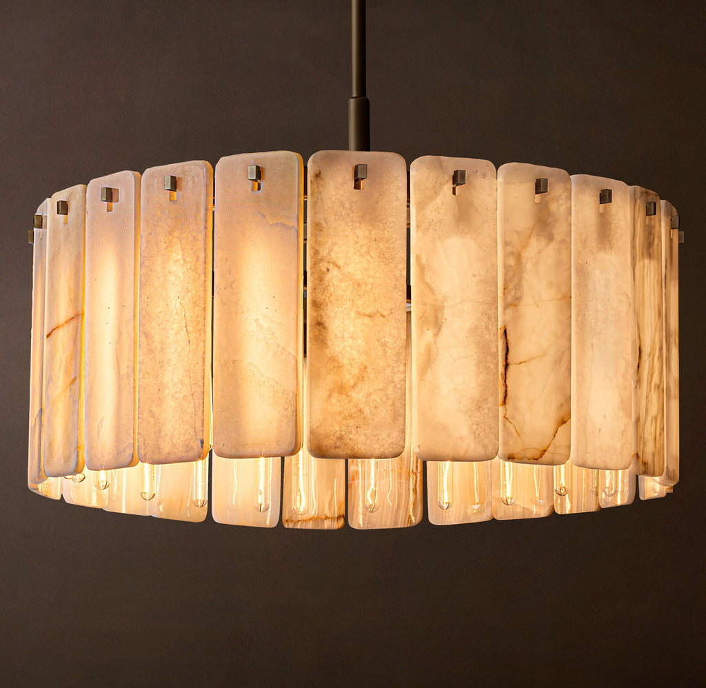 Signature Calamette Onyx Round Chandelier – 36" — view 2