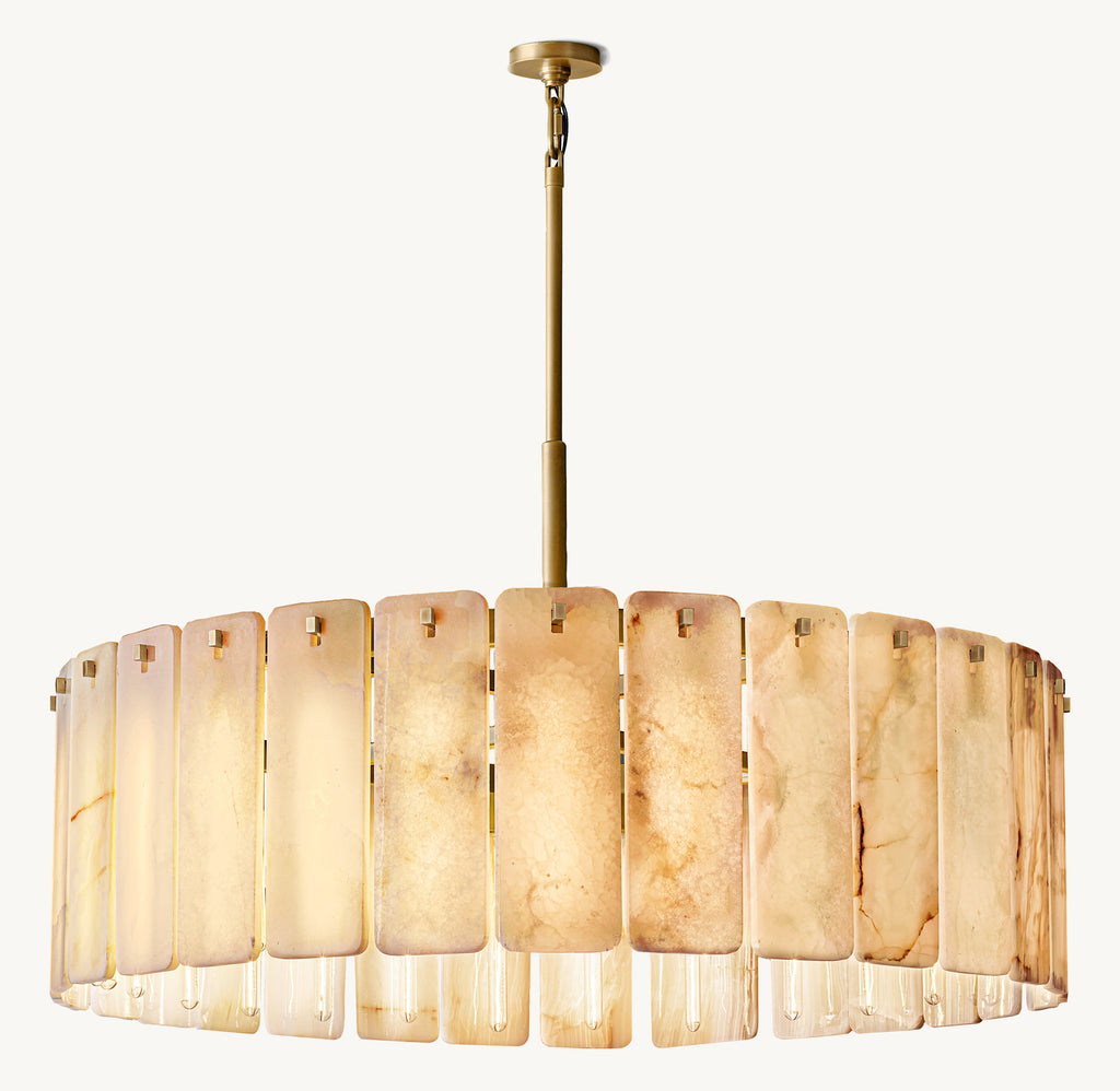 Signature Calamette Onyx Round Chandelier – 48" — view 2