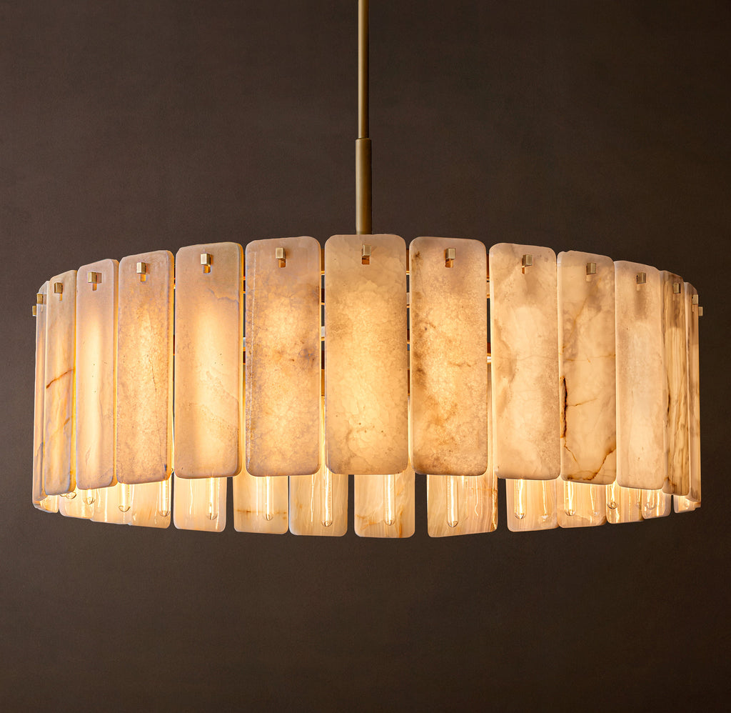 Signature Calamette Onyx Round Chandelier – 48" — view 3