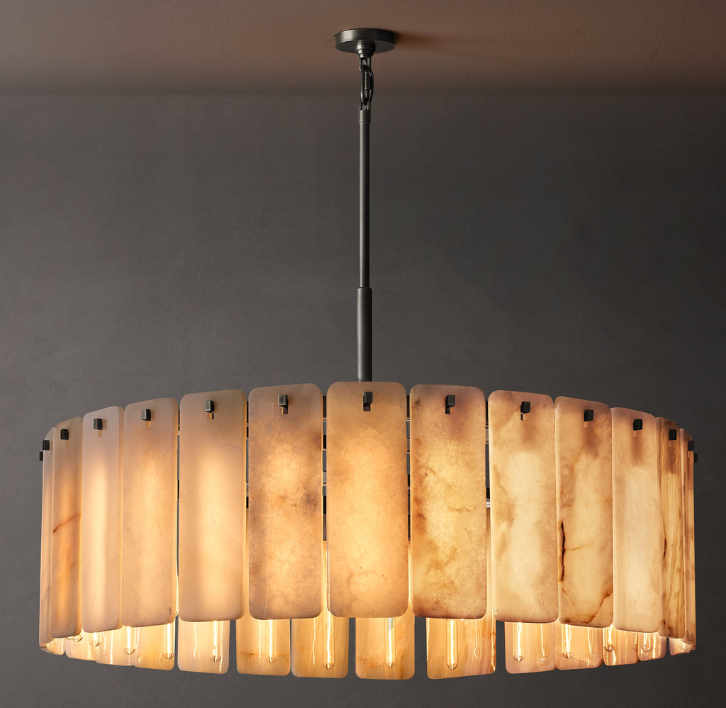 Signature Calamette Onyx Round Chandelier – 48" — view 1