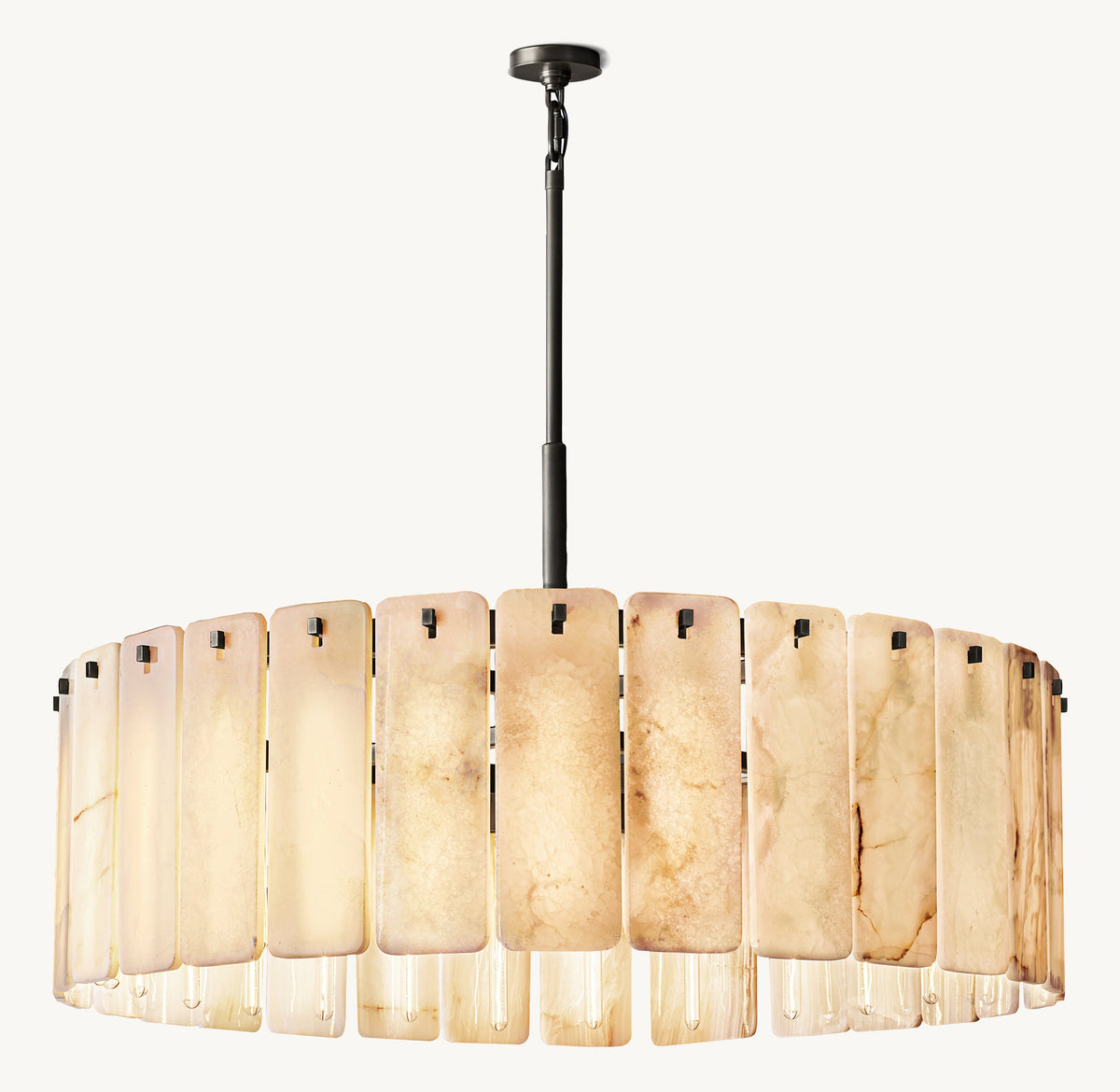 Signature Calamette Onyx Round Chandelier – 48" — view 2
