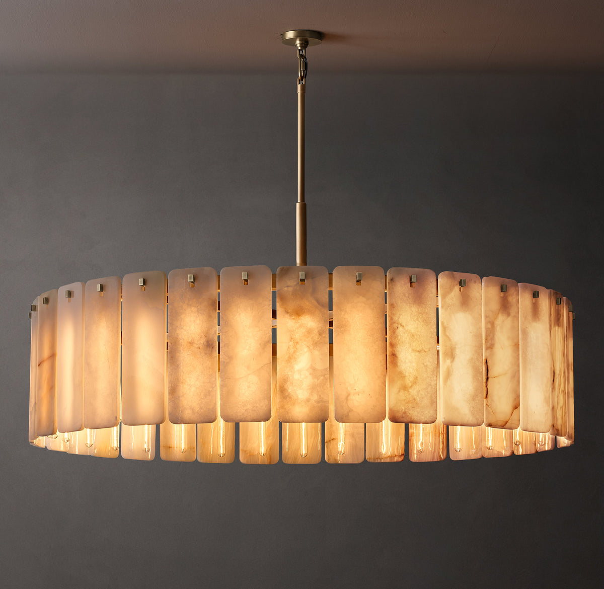 Signature Calamette Onyx Round Chandelier – 60" — view 1