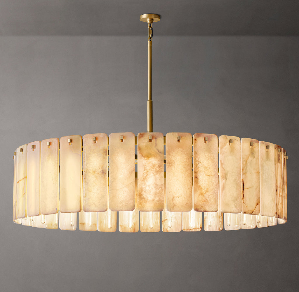 Signature Calamette Onyx Round Chandelier – 60" — view 3