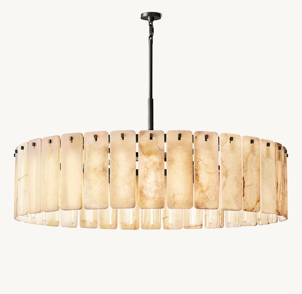 Signature Calamette Onyx Round Chandelier – 60" — view 1