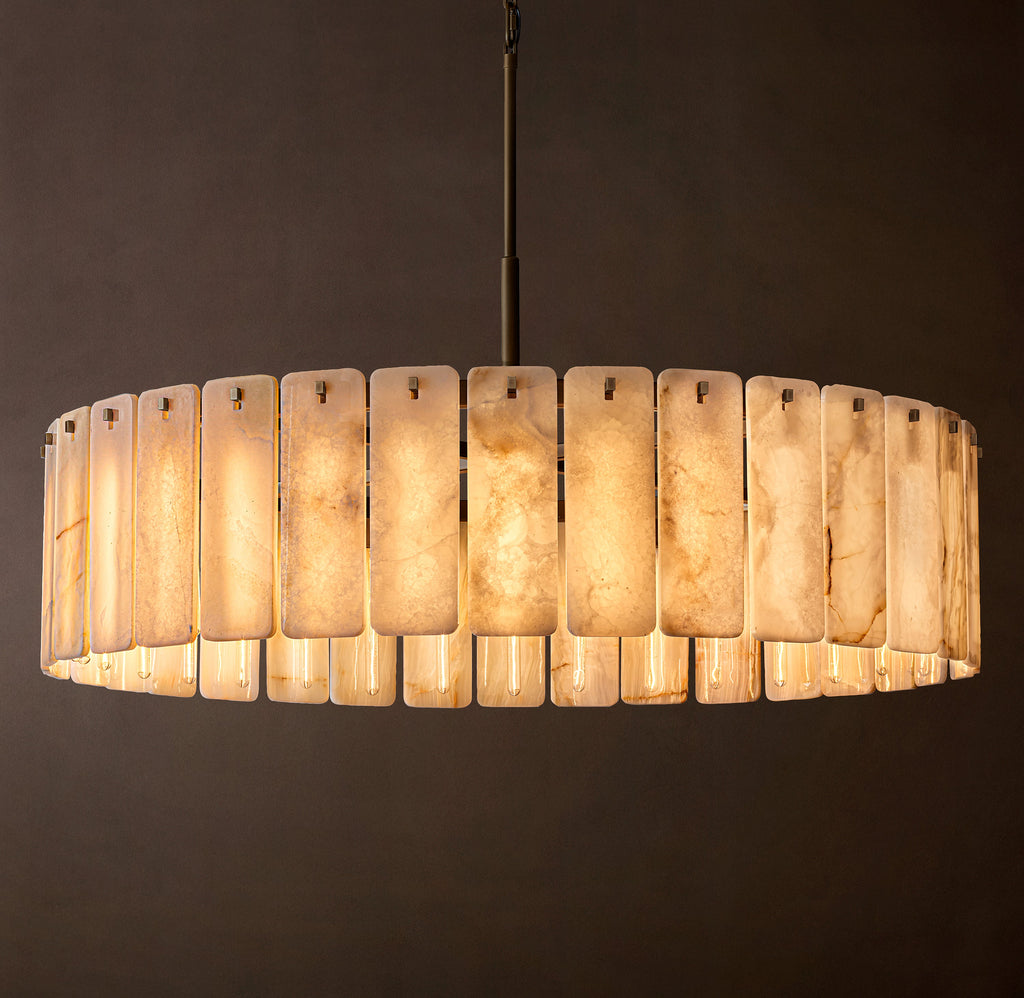Signature Calamette Onyx Round Chandelier – 60" — view 2