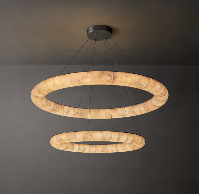 Artisan Rivage Lisse Two-Tiered Round Chandelier — view 1