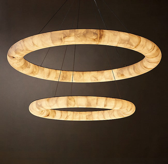 Artisan Rivage Lisse Two-Tiered Round Chandelier — view 2