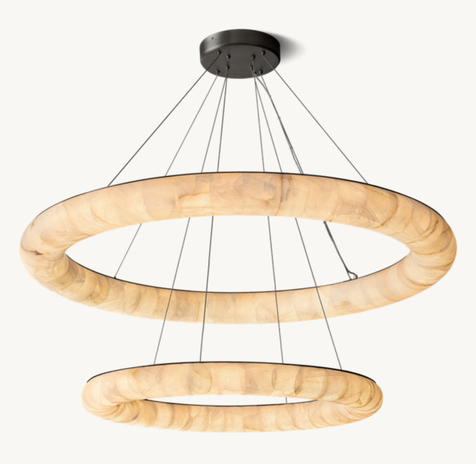 Artisan Rivage Lisse Two-Tiered Round Chandelier — view 3