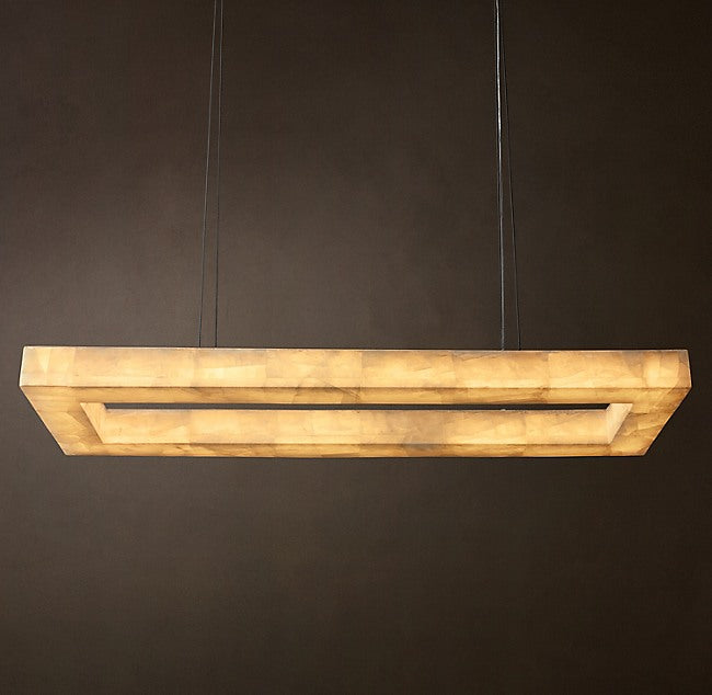 Artisan Rivage Lueur Rectangular Chandelier – 54" — view 1
