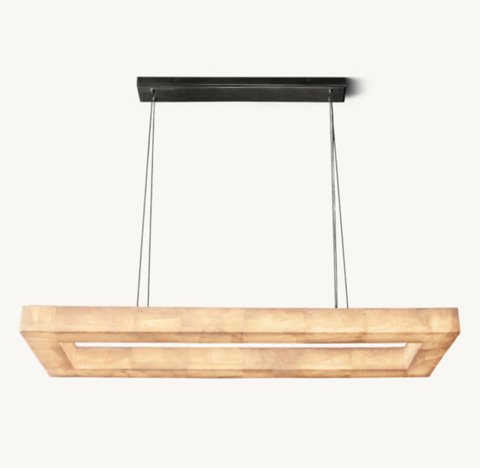 Artisan Rivage Lueur Rectangular Chandelier – 54" — view 2