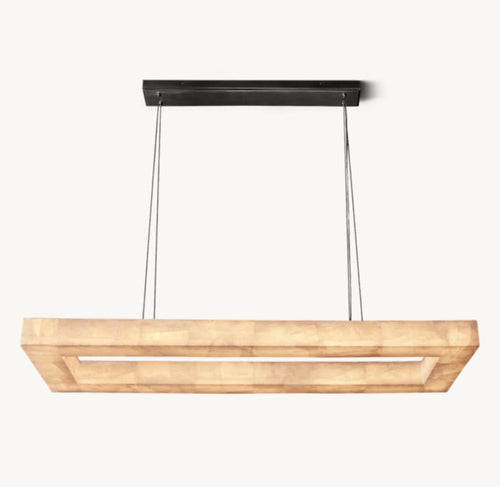 Artisan Rivage Lueur Rectangular Chandelier – 54" — view 2