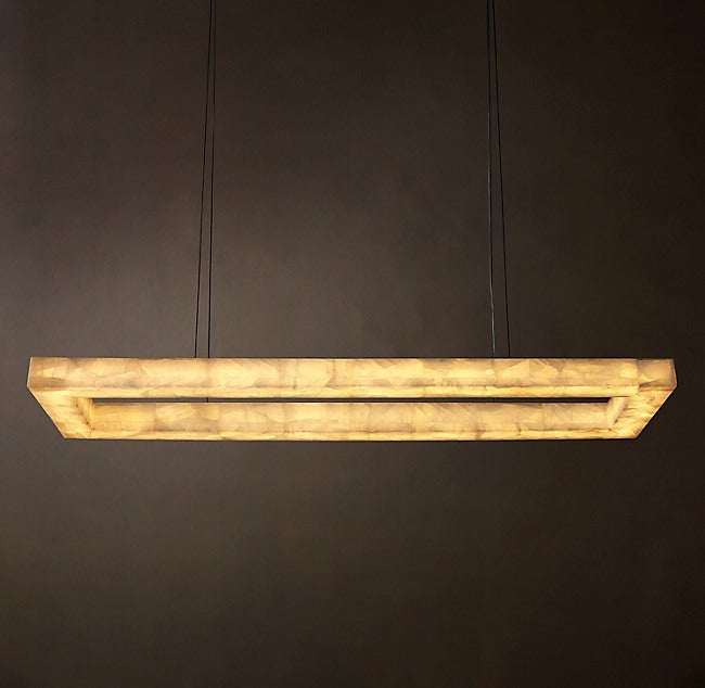 Artisan Rivage Lueur Rectangular Chandelier – 54" — view 1