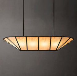 Sculptural Lucette Linear Chandelier – 52"