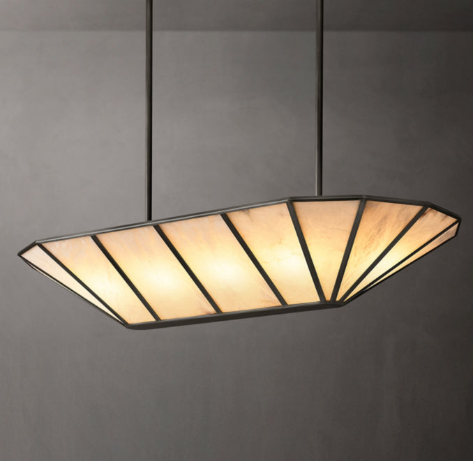 Sculptural Lucette Linear Chandelier – 52" — view 3