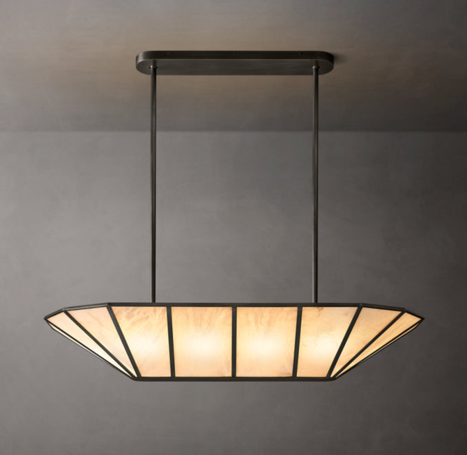 Sculptural Lucette Linear Chandelier – 52" — view 5